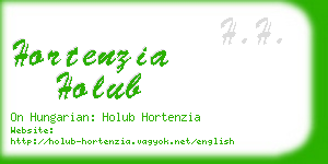 hortenzia holub business card